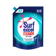 Surf Excel Matic Liquid Detergent Top Load Pouch: 2 Litres