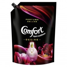 Comfort Perfume Deluxe, Desire, Fabric Conditioner crafted with French perfume fragrances, 2 ltr pouch