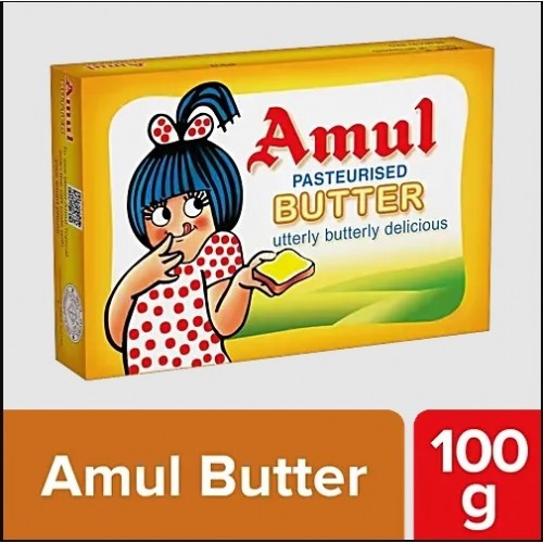 Amul Pasteurised Butter, 100 g Carton