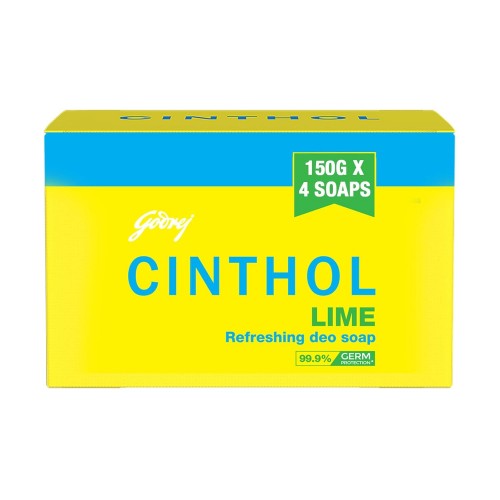 Cinthol Lime Refreshing Deo Soap: 4x150 gms