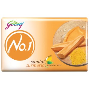 Godrej No.1 Sandal and Turmeric Soap - Pack of 9 (150g each)