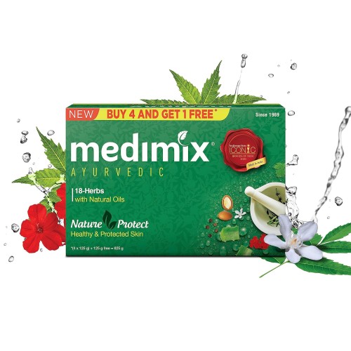 Medimix Ayurvedic Classic 18 Herbs Soap: 4x125 gms