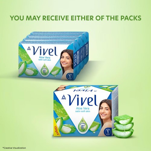 Vivel Aloe Vera Soap: 4X150 gms