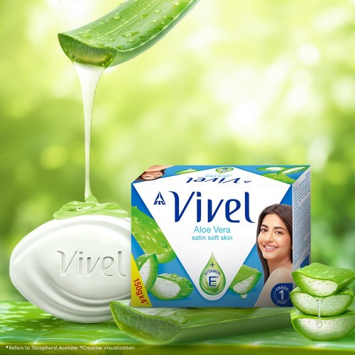 Vivel Aloe Vera Soap: 4X150 gms