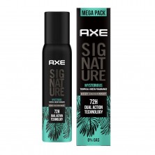 AXE Signature Mysterious Long Lasting No Gas Aerosol Body Deodorant perfume For Men 200 Ml