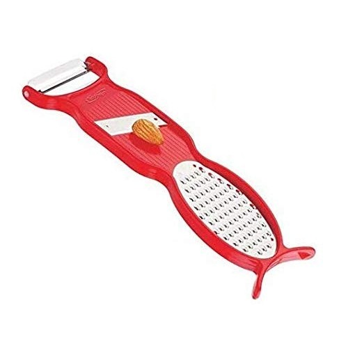 Zelifly Plastic 4 in 1 Peeler, Red