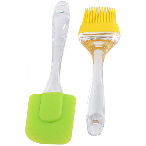  Oil Brush & Spatula Set, Silicone Oil Brush/Pastry Brush, Multi Color