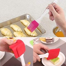  Oil Brush & Spatula Set, Silicone Oil Brush/Pastry Brush, Multi Color