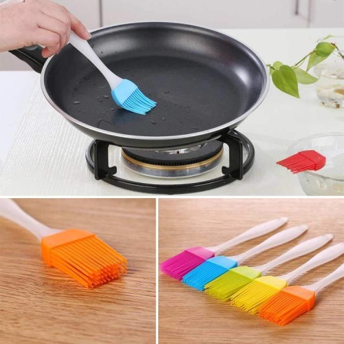  Oil Brush & Spatula Set, Silicone Oil Brush/Pastry Brush, Multi Color