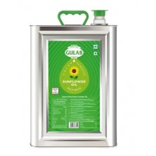 Gulab Sunflower Oil Tin: 15 Litres Tin