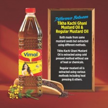 Vimal Mustard Oil: Healthy Oil for Cooking and Vibrant Lifestyle 1 LITER