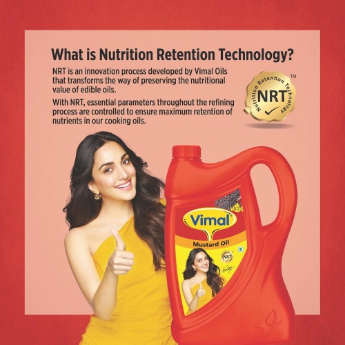 Vimal Mustard Oil: Healthy Oil for Cooking and Vibrant Lifestyle 5 liter