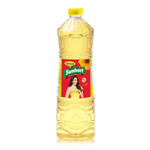 Vimal Sunhart Sunflower Oil: Refined for Optimal Nutrition 1 LITER