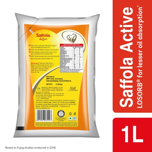 Saffola Active Oil (1 L): 910 g