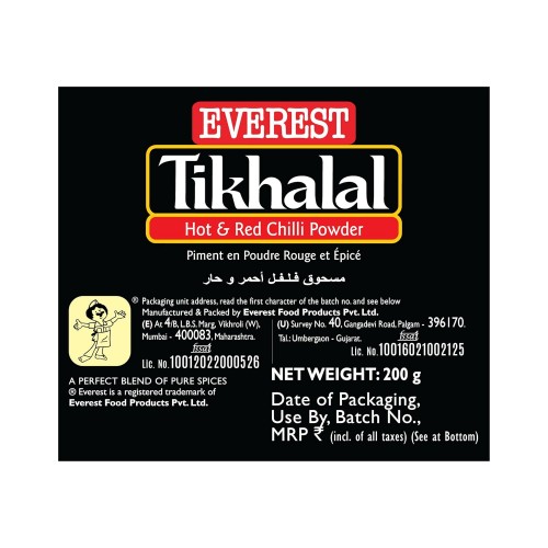 Everest Tikhalal Chilli Powder 200 gm