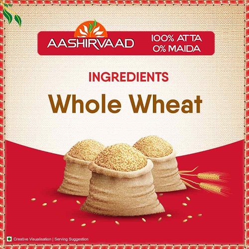 Aashirvaad Shudh Chakki Atta, 5kg Pack, 100% Whole Wheat Flour, 0% Maida