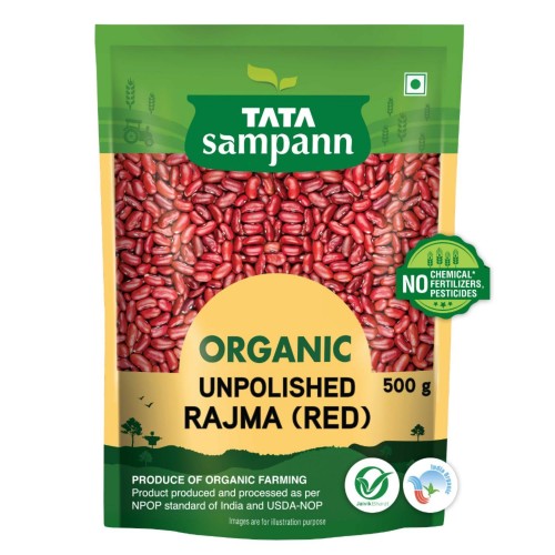 Tata Sampann Organic Rajma (Red), 500 g