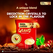 Tata Coffee Grand Premium Instant Coffee, 45g Pouch, 