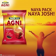 Tata Tea Agni | Strong chai With 10% Extra Strong Leaves | Black Tea | 1 kg